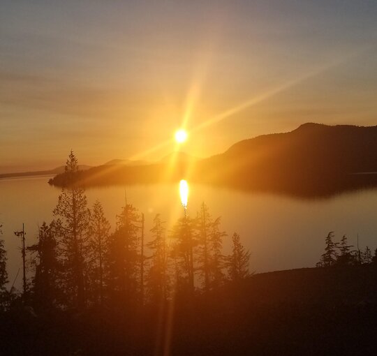 Kennedy Lake Sunset